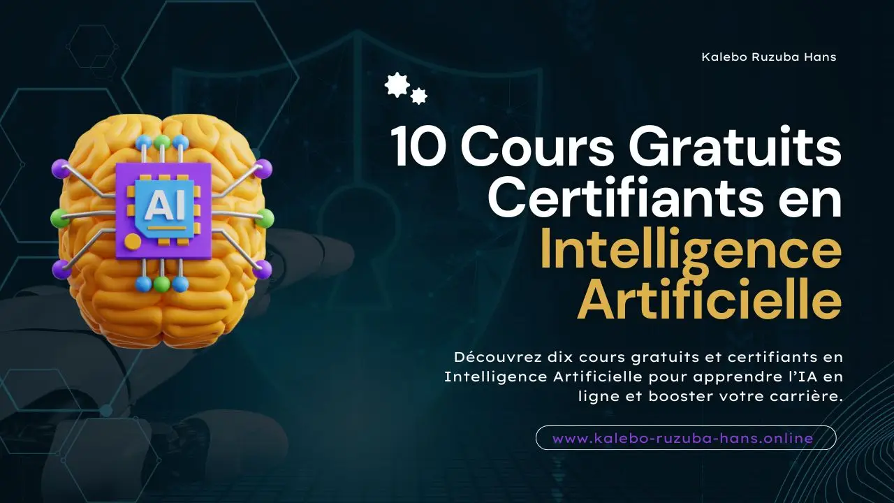 10 cours gratuits certifiants pour l'inteligence artificielle