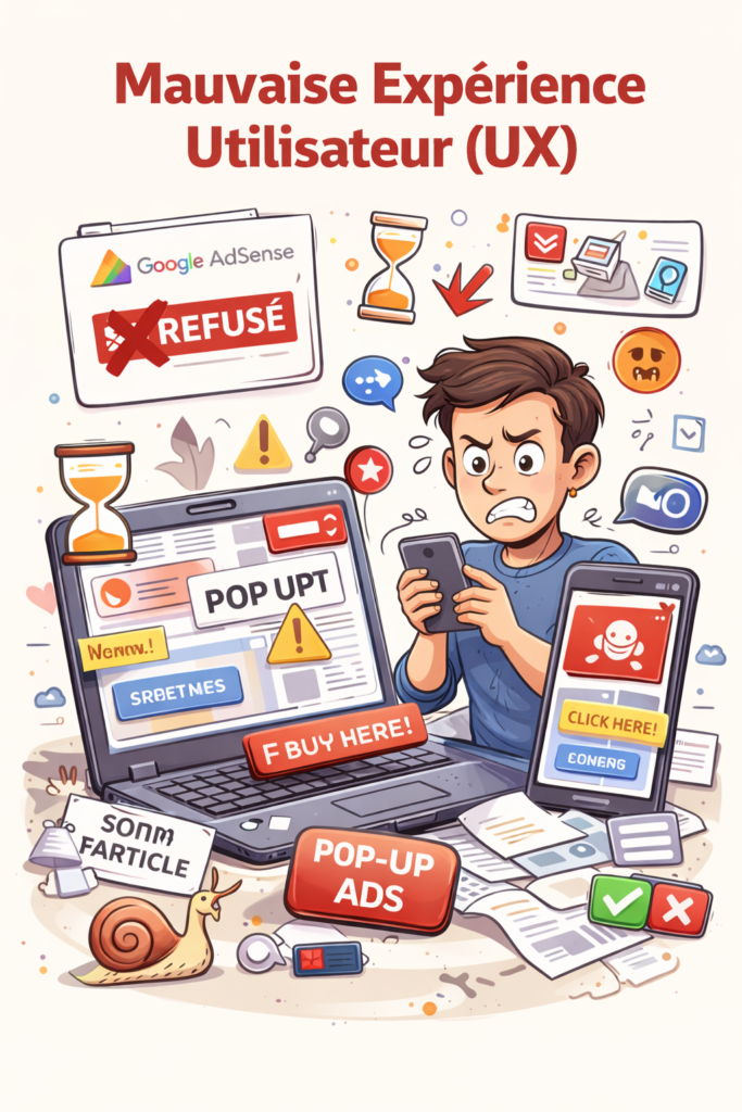 mauvaise experience UX